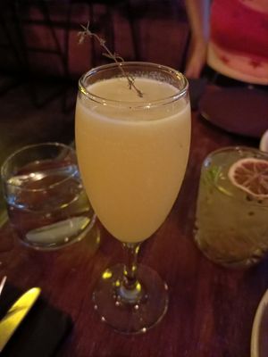 Non-alcoholic Mimosa at You Came Again in West End