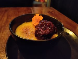 Creme brulee at You Came Again in West End