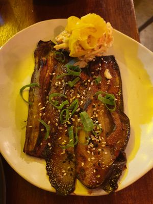 Miso eggplant at You Came Again in West End