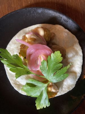 Cauliflower tacoos #Veganuary at You Came Again in West End