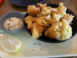 Lemon popcorn cauliflower bites at You Came Again in West End