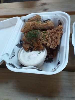 Oyster mushrooms (gf) at Dirty Kitch in Coventry