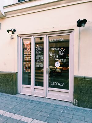 from the street view at Las Vegan's Bar in Budapest