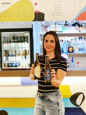 Budaprés ciders at Las Vegan's Bar in Budapest