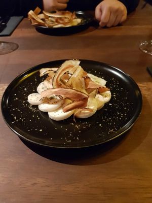 Koningszwam schorseneren at Dumbo in Rotterdam