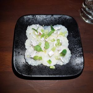 Celeriac coconut finger lime borage at Dumbo in Rotterdam