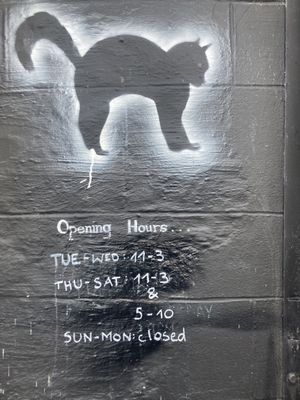 Opening hours as of November 2021 at The Alleycat in Inverness