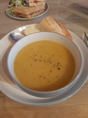 Golden soup at The Alleycat in Inverness