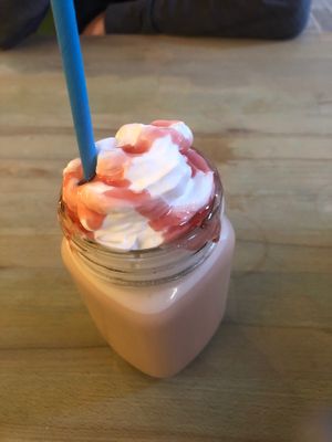 Strawberry Milkshake  at The Alleycat in Inverness