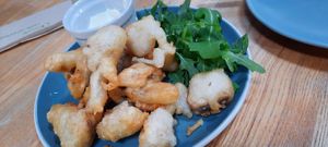 Deep fried mushrooms at The Alleycat in Inverness