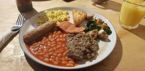 Vegan All day Breakfast at The Alleycat in Inverness