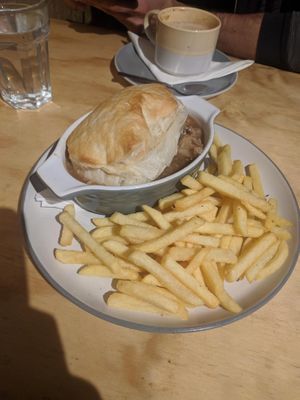 "Steak" and ale pie at The Alleycat in Inverness