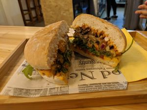 Elmo burger at Vegger in Brussels