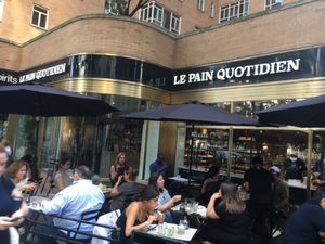 Front of nearby LPQ at 57th Street (not listed on Happy Cow) at Le Pain Quotidien - 55th St in New York City