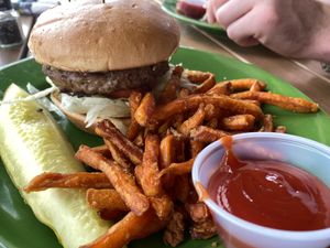 Beyond burgers  at Sea Dog Brewing Co in Camden