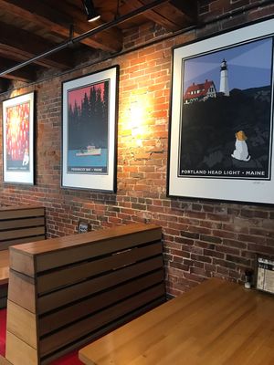 Artwork at Sea Dog Brewing Co in Camden