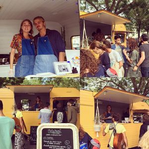 fun people, nice food, organic products...  at Matahari in Saint-xandre