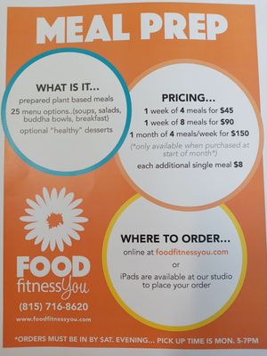 Meal Prep at Food Fitness You in Sterling