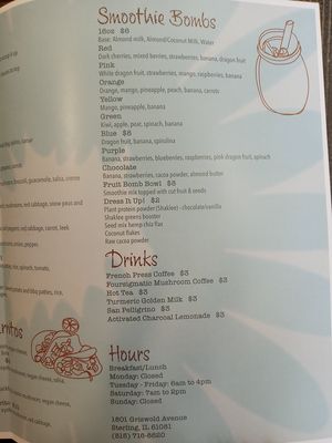 Menu at Food Fitness You in Sterling