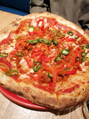 Pepperoni pizza at Frankie & Benny's - Meadowhall in Sheffield