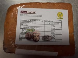 Vegan walnut roll (traditional slovenian). Photo by: Aleksandra Z. on Facebook at Pekarna Pečjak in Sencur