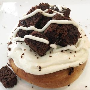 Cream Cheese Frosting with Brownie Bites! at Cinnaholic in Corona