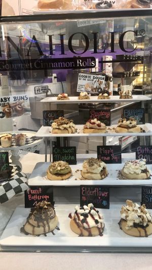 Display at Cinnaholic in Corona