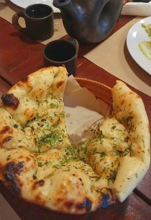 Garlicious bread at Shree Ram in Lisbon