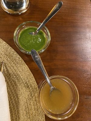 Vegan dips  at Shree Ram in Lisbon