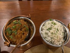 Curry and rice at Shree Ram in Lisbon