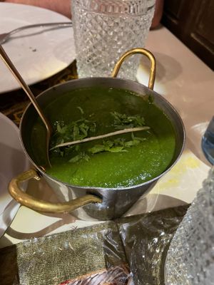 Spinach and peas cury at Shree Ram in Lisbon