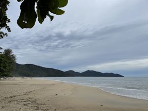 The beach behind Lebanon, Batu Ferringhi, Penang  at Lebanon in Penang