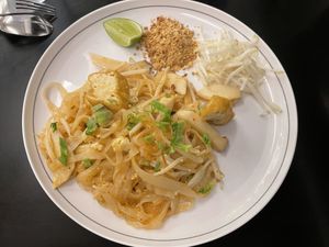 Pad Thai, 80 baht  at Talalaks Emporium Food Hall in Bangkok