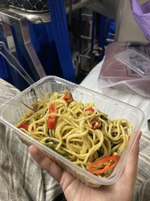 Curry spaghettii  at Talalaks Emporium Food Hall in Bangkok