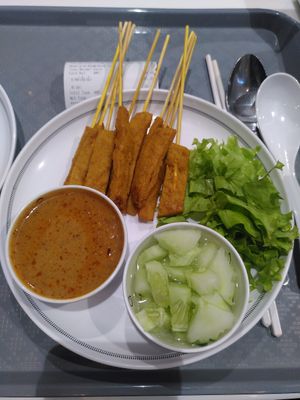Satay at Talalaks Emporium Food Hall in Bangkok