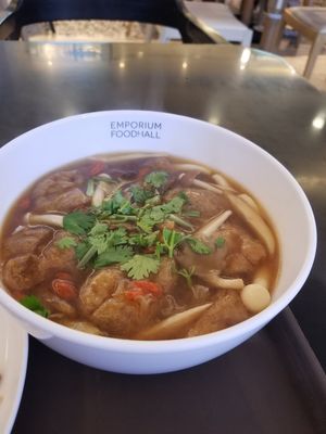 Sticky chinese soup at Talalaks Emporium Food Hall in Bangkok