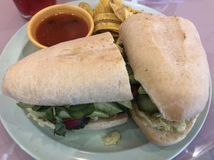 ____ sin pollo at Miss Chickpea's Bakeshop in San Antonio