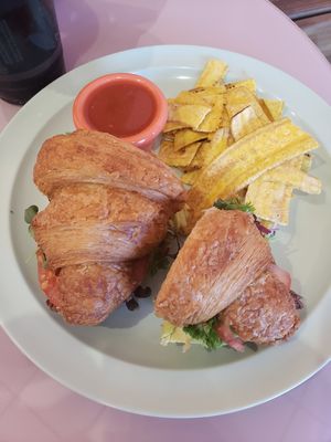Avacado and cheez croissant at Miss Chickpea's Bakeshop in San Antonio