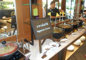 Vegetarian station at Garden Cafe in Pattaya