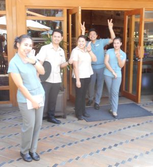 Friendly helpful staff at Garden Cafe in Pattaya