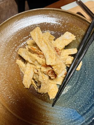 Bamboo shoots and bellflower roots. at Aseungji 아승지 in Seoul
