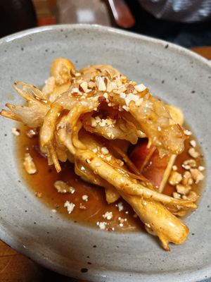 Fried ginseng. at Aseungji 아승지 in Seoul