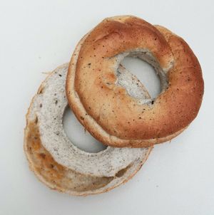 black sesame bagel at Aseungji 아승지 in Seoul