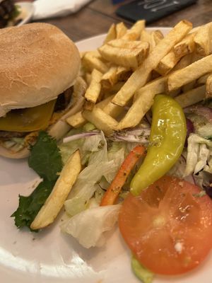 Daphne burger   at Kafeneon in Newcastle Upon Tyne