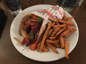 Gyros  at Kafeneon in Newcastle Upon Tyne
