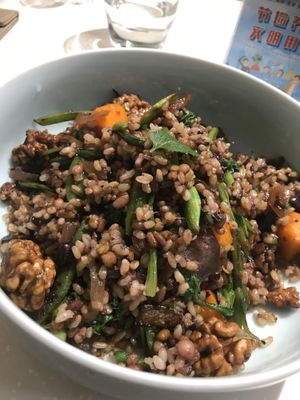 Vegan mixed veg rice at BMS Organics - Nanjing East in Shanghai