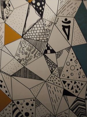 Exciting wall at REfUSE Café in Chester-le-street