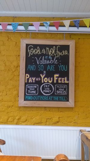 Pay As You Feel on food! at REfUSE Café in Chester-le-street