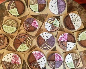 Cake selection at Just Raw in Belgrade