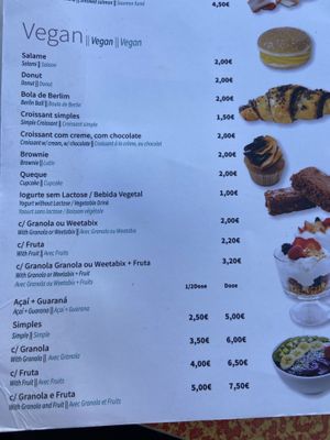 Huge menu of sweet stuff!   at Ice Crepe in Batalha